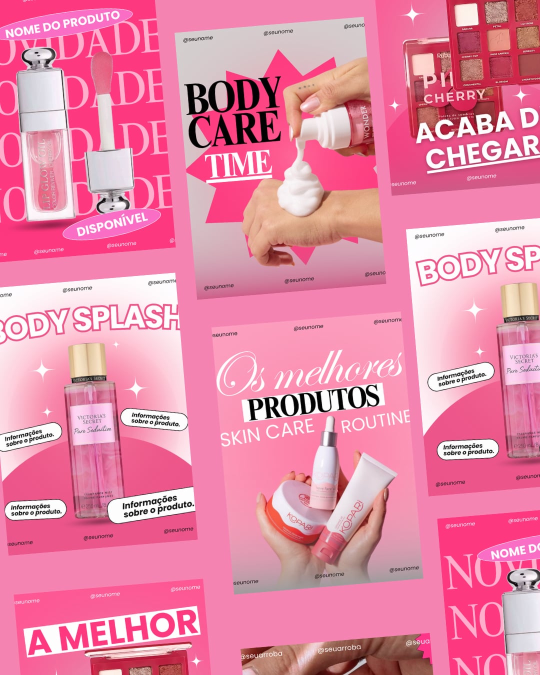 Template Glam & Beauty — Canva editável