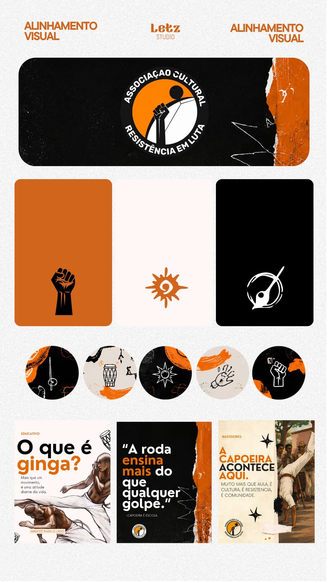 Alinhamento visual — Resistência em Luta