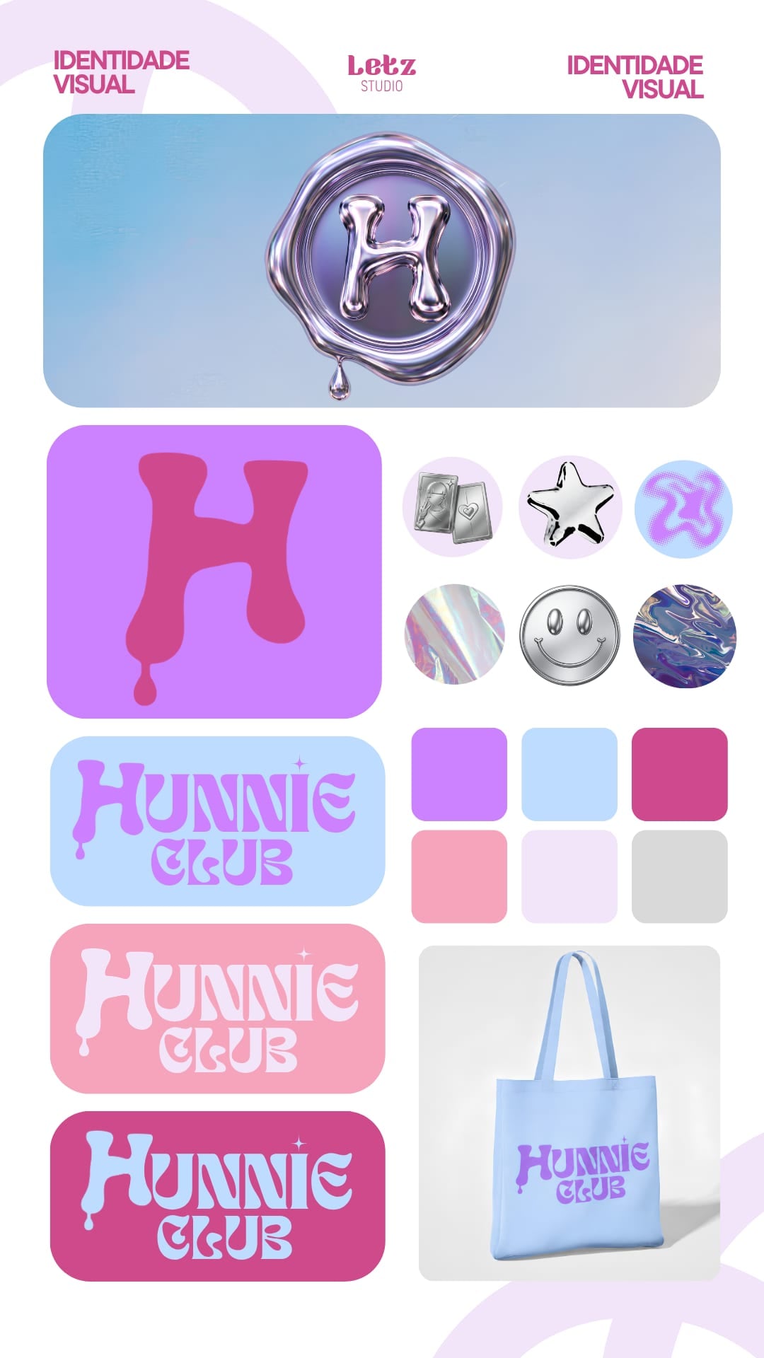 Identidade visual — Hunnie Club